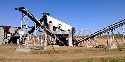 80-100 TPH planta de trituración de piedra en Mogolia
