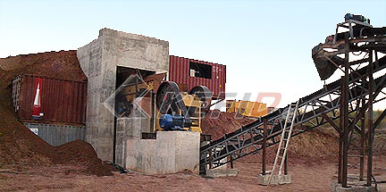 Línea de producción de granito en Angola 