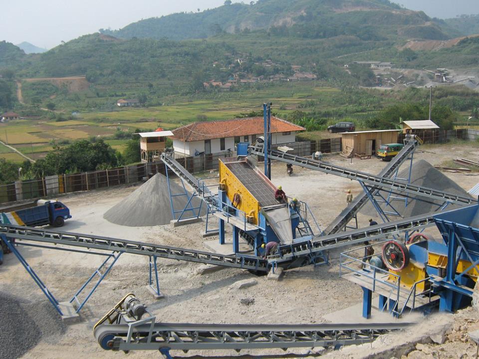 Complete type of crushing and screening machine