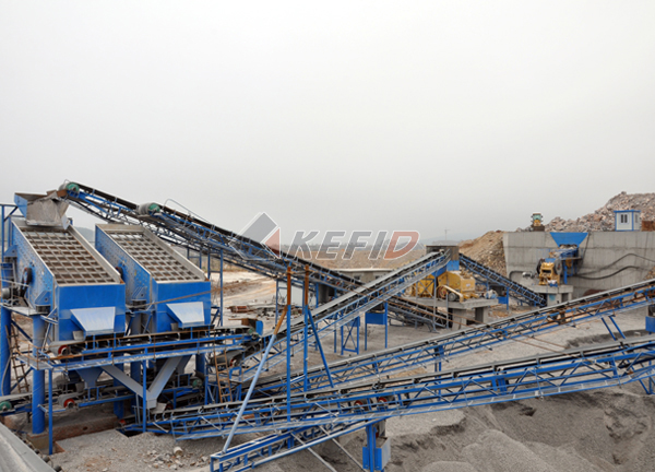 50 tph granite and gravel production line